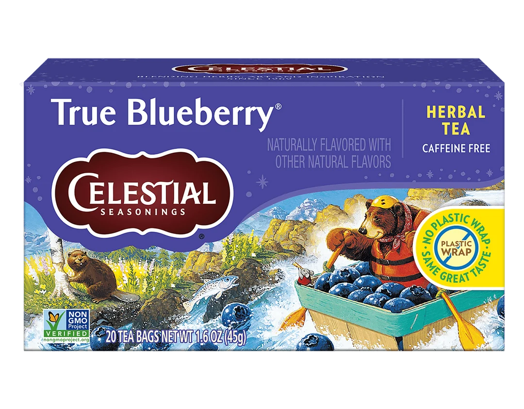 Celestial Tea - True Blueberry Tea - 6 x 20bg