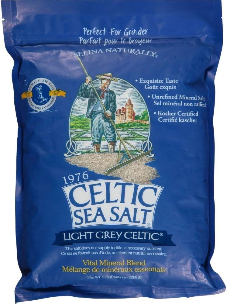 CELTIC SEA SALT    Light Grey Resealable Bag 5lb
