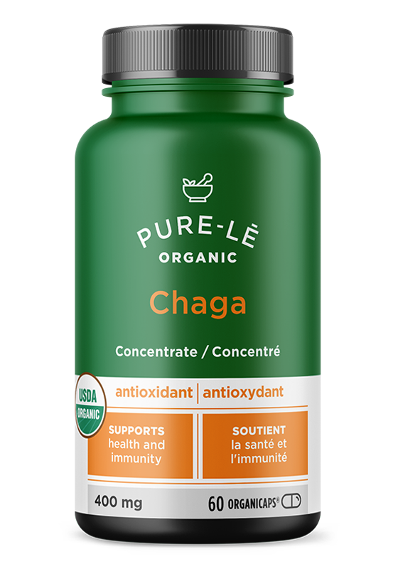 Pure-l?    Pure-l? Organic Organicaps    Flavour: Chaga 
Container Size: 60 Count    Each