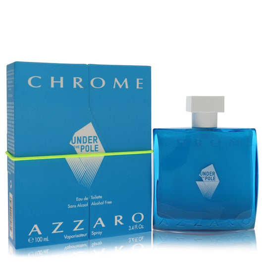 Chrome Under The Pole Eau De Toilette Spray (Alcohol Free) By Azzaro 3.4 oz Eau De Toilette Spray