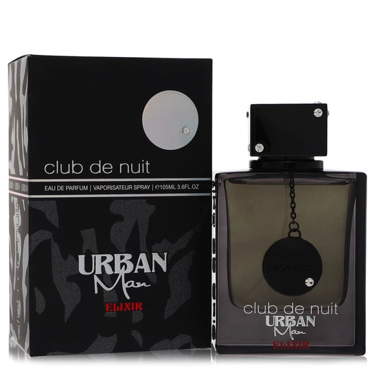 Club De Nuit Urban Man Elixir Eau De Parfum Spray By Armaf 3.6 oz Eau De Parfum Spray