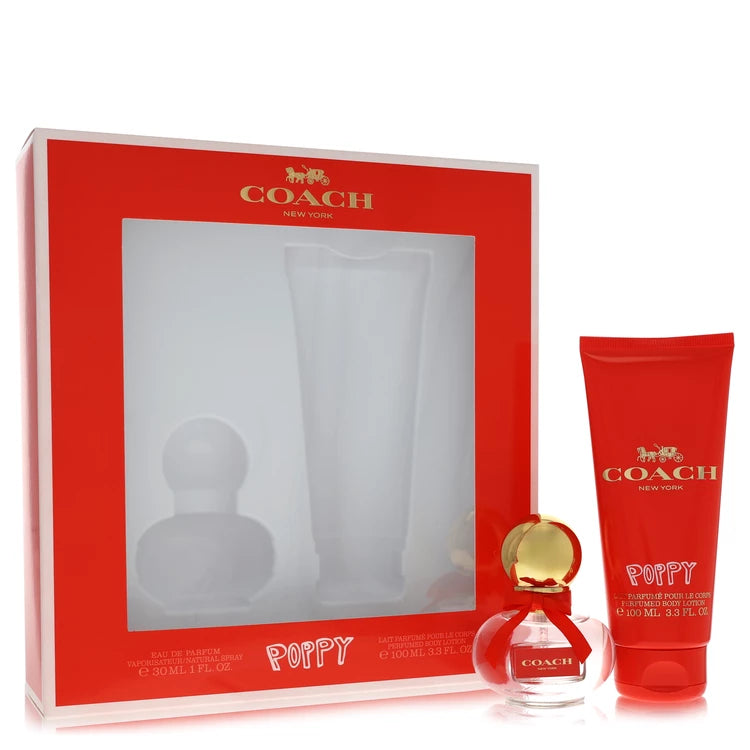 Coach    Women    Coach Poppy    -- Gift Set - 1 oz Eau De Parfum Spray + 3.3 oz Body Lotion
