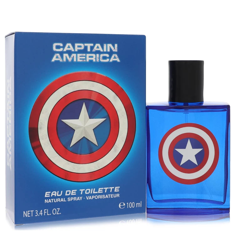 Captain America Eau De Toilette Spray By Marvel 3.4 oz Eau De Toilette Spray