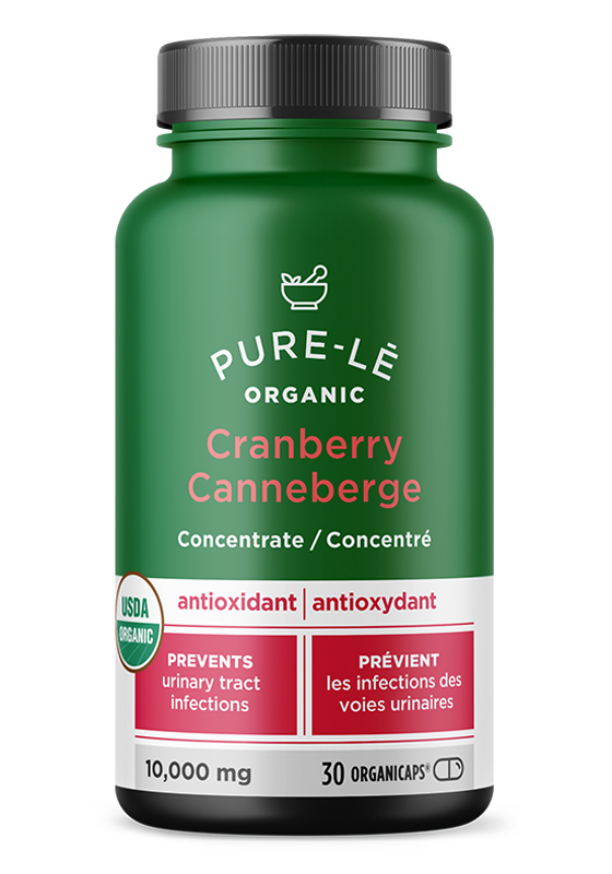 Pure-l?    Pure-l? Organic Organicaps    Flavour: Cranberry 
Container Size: 30 Count    Each