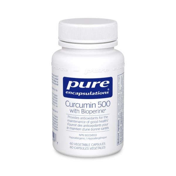 PURE ENCAPSULATIONS_Curcumin 500 with Bioperine® _60 caps 