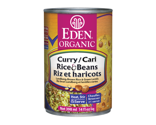 EDEN -    Curried Rice & Lentils, Organic (can)    398ml