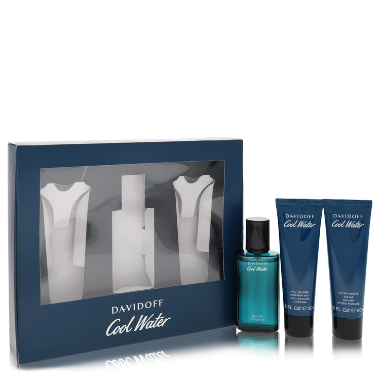 Davidoff    Men    Cool Water    -- Gift Set - 1.4 oz Eau De Toilette Spray +1.7 oz After Shave Balm+ 1.7 oz Shower Gel