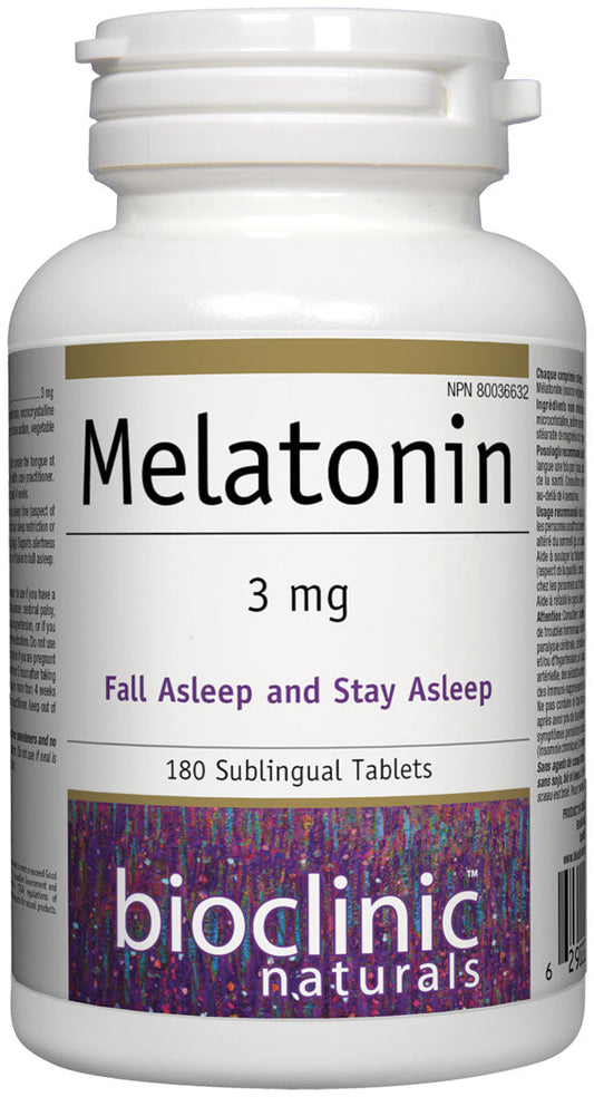 BioClinic   Melatonin · 3 mg   180 Sublingual Tablet