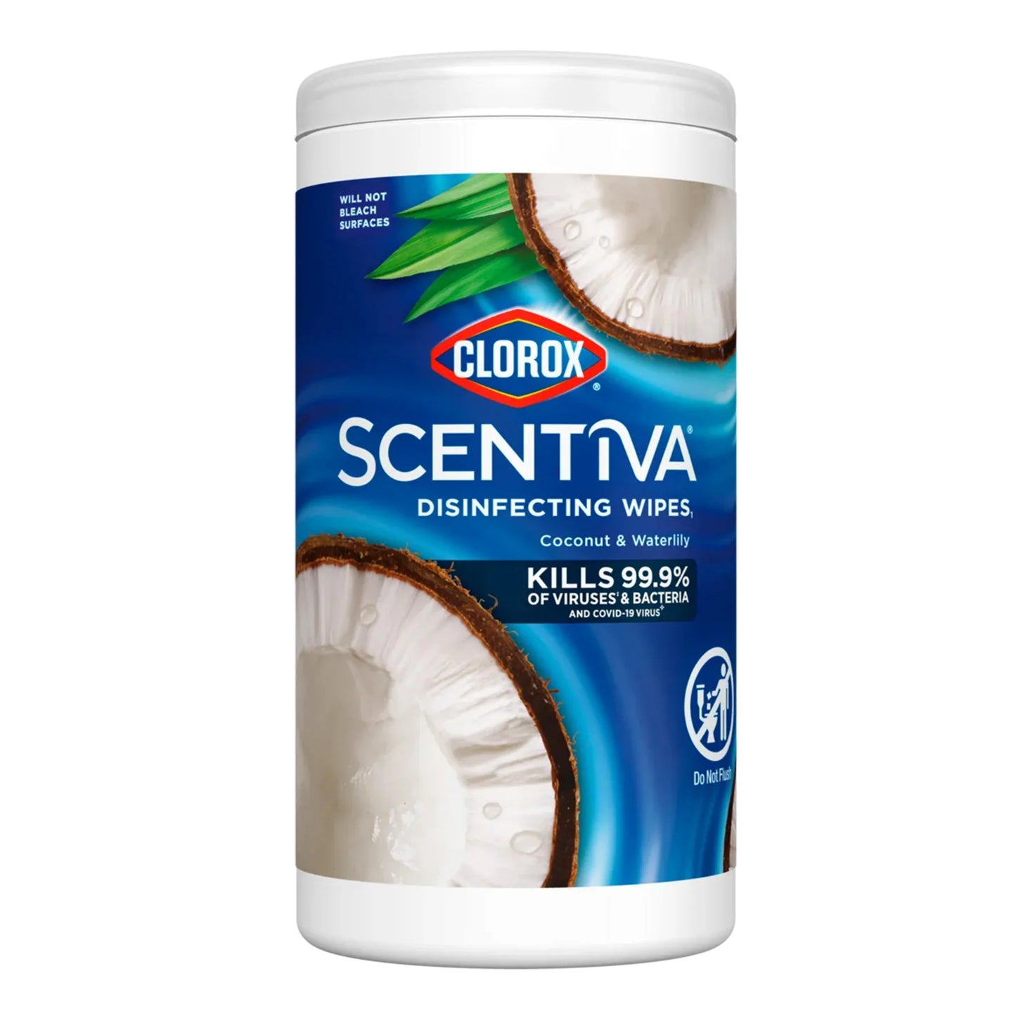 CLOROX SCENTIVA DISINFECT WIPES COCO WATERLILY 75 WIPE