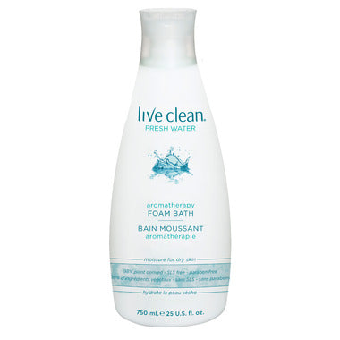 LIVE CLEAN FOAM BATH FRESH WATER 750ML