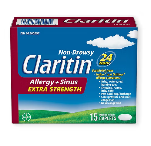 CLARITIN ALLERGY & SINUS XST 15 TABLET