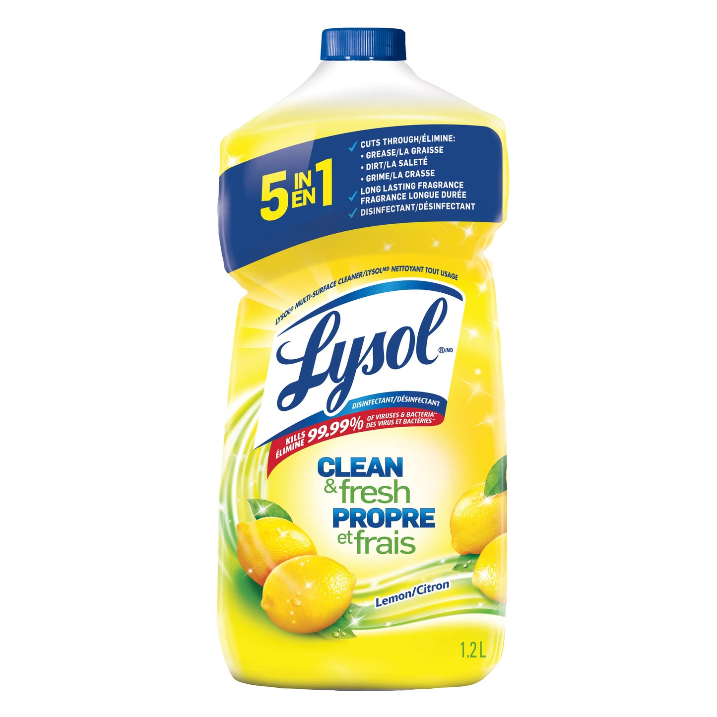 LYSOL CLEANER ALL PURPOSE LEMON 1.2L pack of 9
