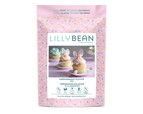 LILLY BEAN    Gluten Free Vegan Baking Mix & Frosting    LILLY BEAN    Gluten Free Vegan Baking Mix & Frosting    Marshmallow Frosting 340g