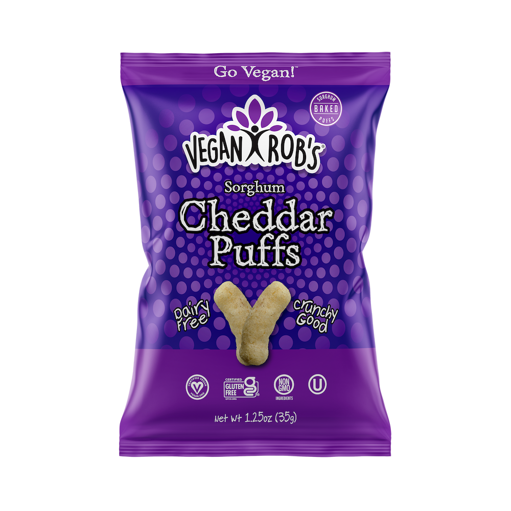 VEGAN ROB’S   -  Snack Size, Cheddar Puffs, Dairy Free      35g