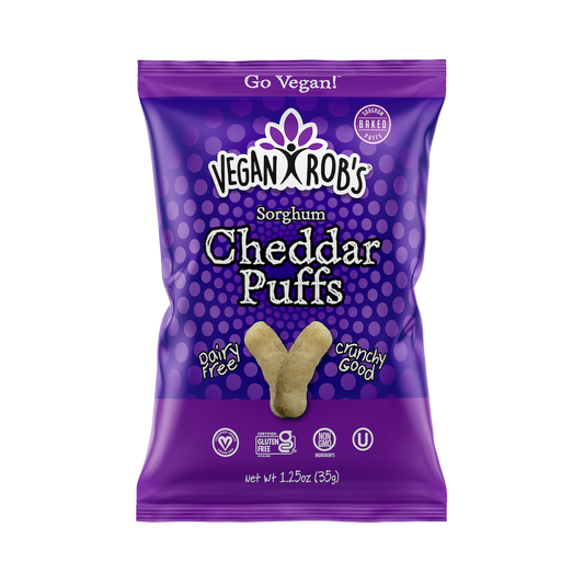 VEGAN ROB’S   -  Snack Size, Cheddar Puffs, Dairy Free      35g