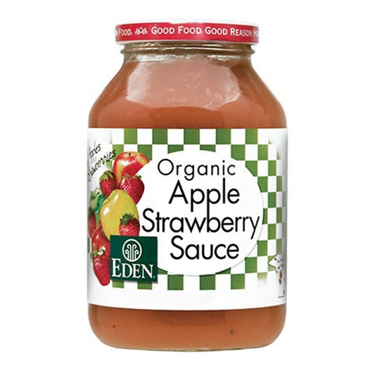 Eden Foods   Organic Apple Sauces   Apple Strawberry Sauce398ML