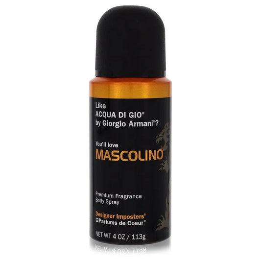 Designer Imposters Mascolino Body Spray By Parfums De Coeur 4 oz Body Spray