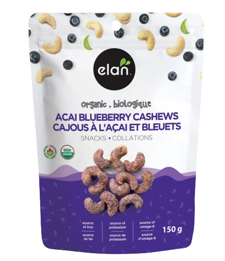 Elan Organics   Acai Blueberry Cashews   150 g