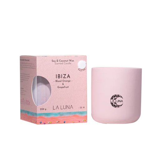 LA LUNA    Soy & Coconut Candles    Ibiza Orange & Grapefruit Candle 220g