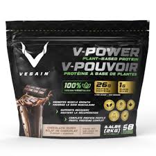 VEGAIN - NEW BRAND   V-POWER Plant-Based Protein - Chocolate Rush - Coming Soon   2KG 4.4 LBS