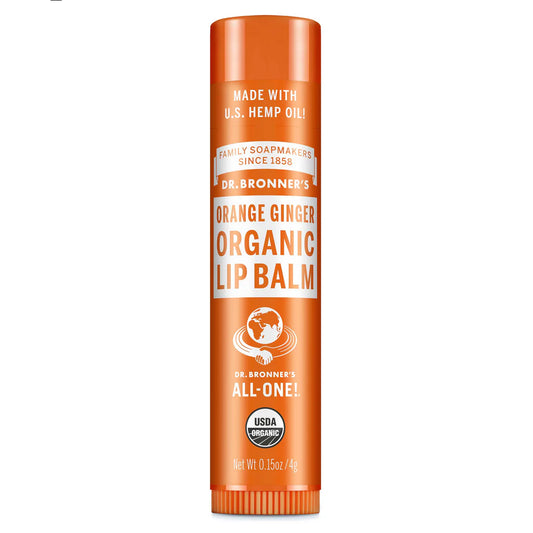 DR. BRONNER LIP BALM - CANADIAN    Lip Balm, Orange Ginger, Organic (NGM)    12ct