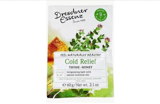 DRESDNER ESSENZ   BATH POWDER, COLD RELIEF, THYME-HONEY 60g