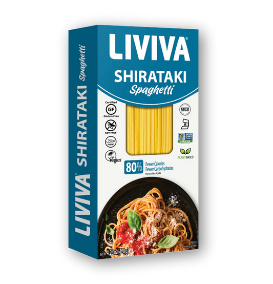 LIVIVA   Dried Shirataki Spaghetti, Organic  120g   6ct