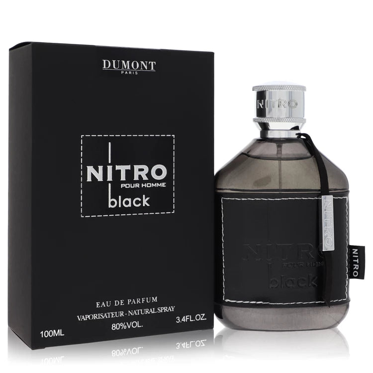 Dumont Nitro Black Eau De Parfum Spray By Dumont Paris 3.4 oz Eau De Parfum Spray