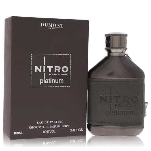 Dumont Nitro Platinum Eau De Parfum Spray By Dumont Paris 3.4 oz Eau De Parfum Spray