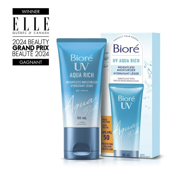 BIORE UV AQUA RICH MOIS WEIGHTLESS SPF50 50ML CREAM