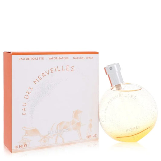 Eau Des Merveilles Eau De Toilette Spray By Hermes 1.6 oz Eau De Toilette Spray