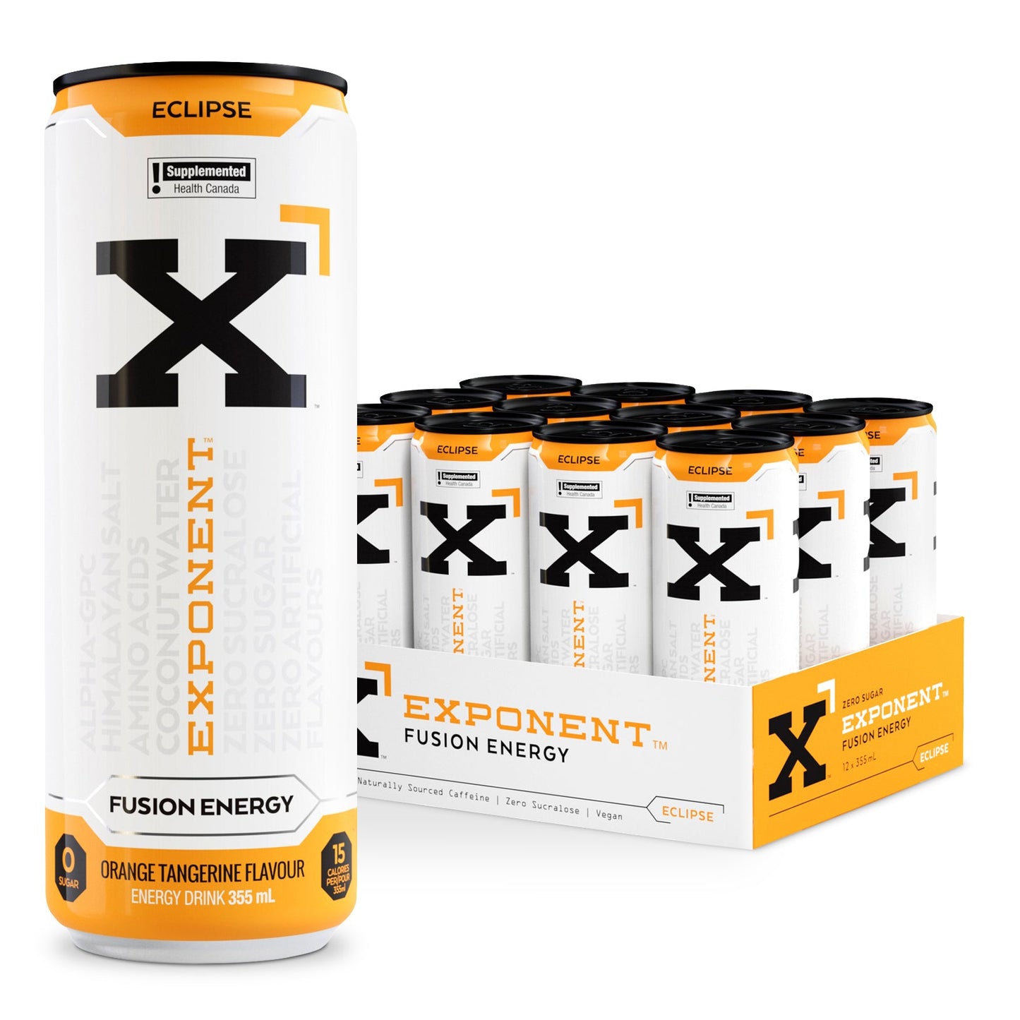 Exponent Energy Drink Eclipse 355 mL-Case of 24 (6 packs of 4)