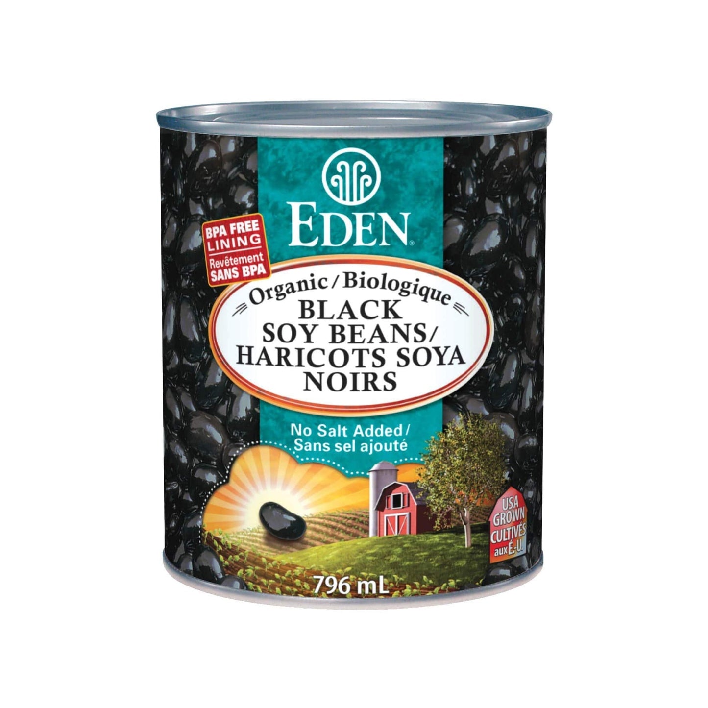 EDEN FOODS    Org Black Soy Beans 796mL