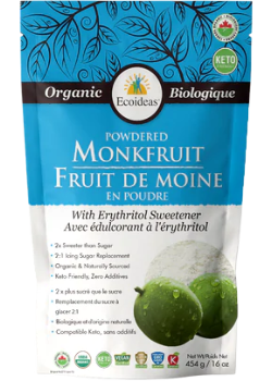 Ecoideas_Organic Monkfruit with Erythritol - Powder_454g