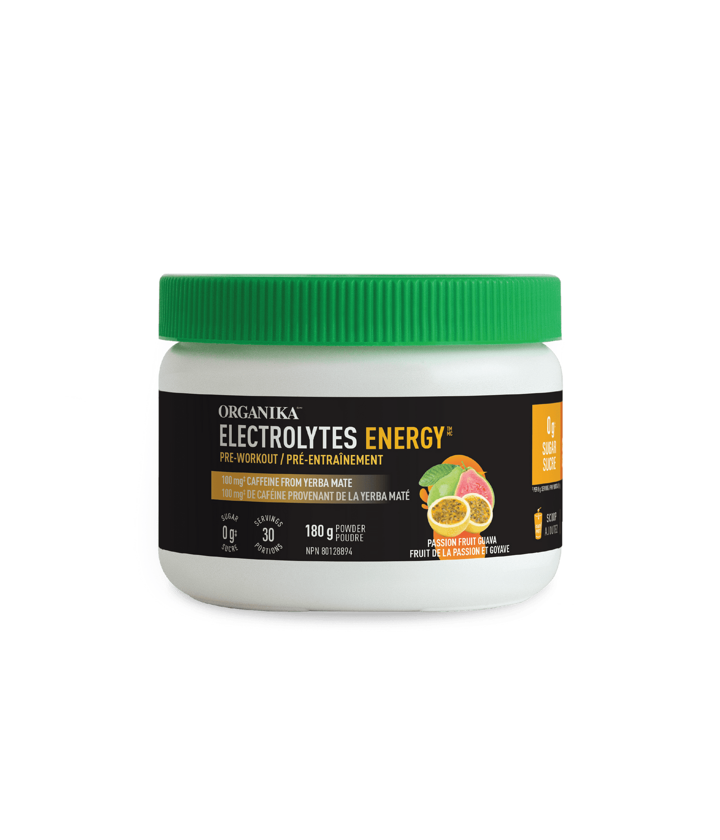 Organika   ELECTROLYTES ENERGY PASSIONFRUIT GUAVA 180G