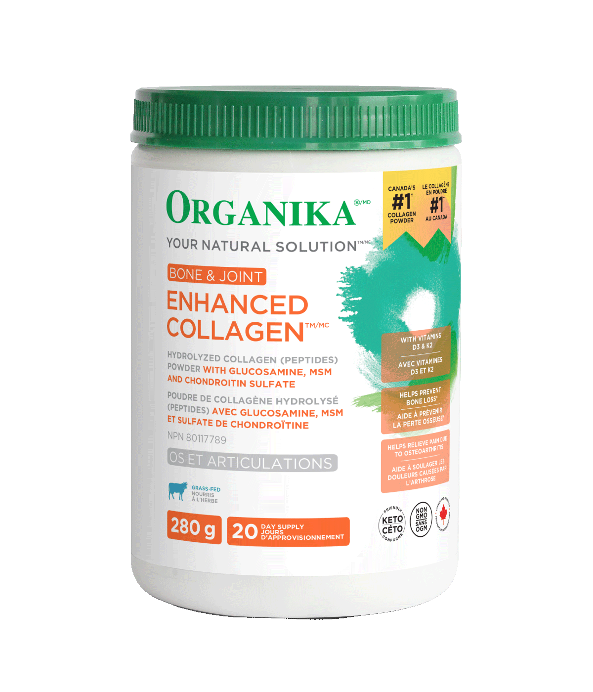 Organika   ENHANCED COLLAGEN BONE&JOINT 280G