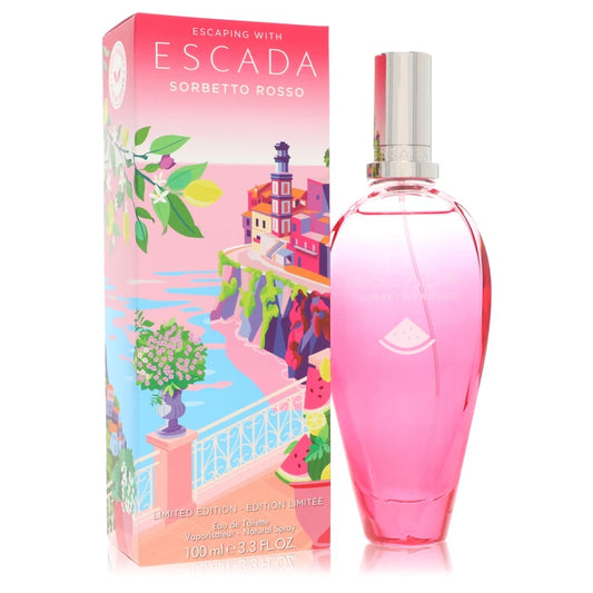 Escada Sorbetto Rosso Eau De Toilette Spray (Limited Edition) By Escada 3.3 oz Eau De Toilette Spray