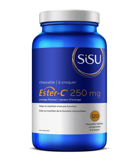 SISU - Ester-C® 250 mg Chewable, Orange - 120 tabs