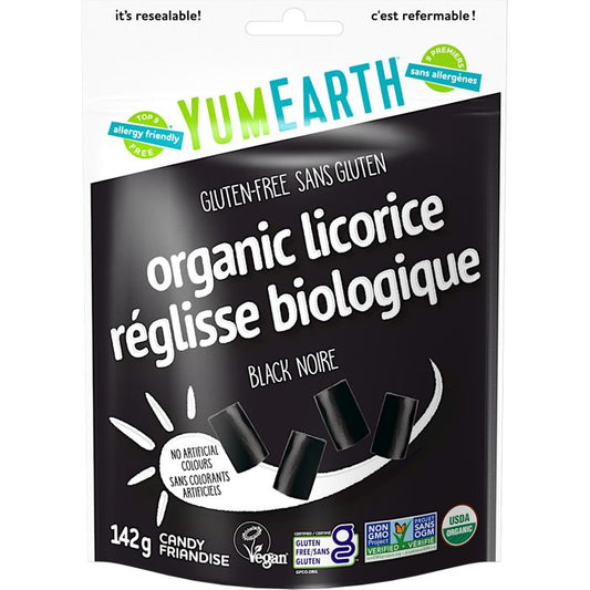 YumEarth - Candies - Organic Black Licorice    142g