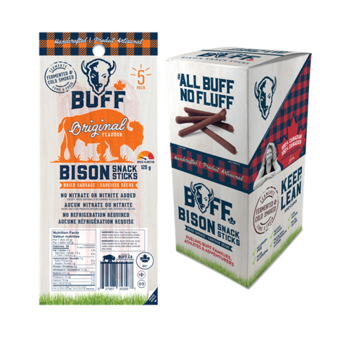 BUFF   Bison Snack Stick - Original (Twin) 12 x 50g