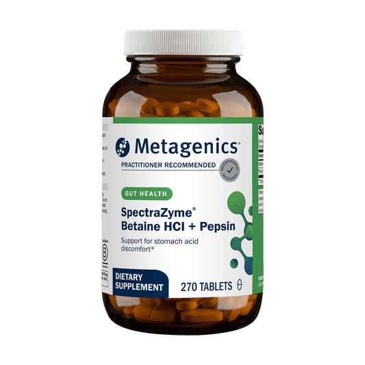 Metagenics SpectraZymeBetaine HCI + Pepsin Enzymes   270Tablets
