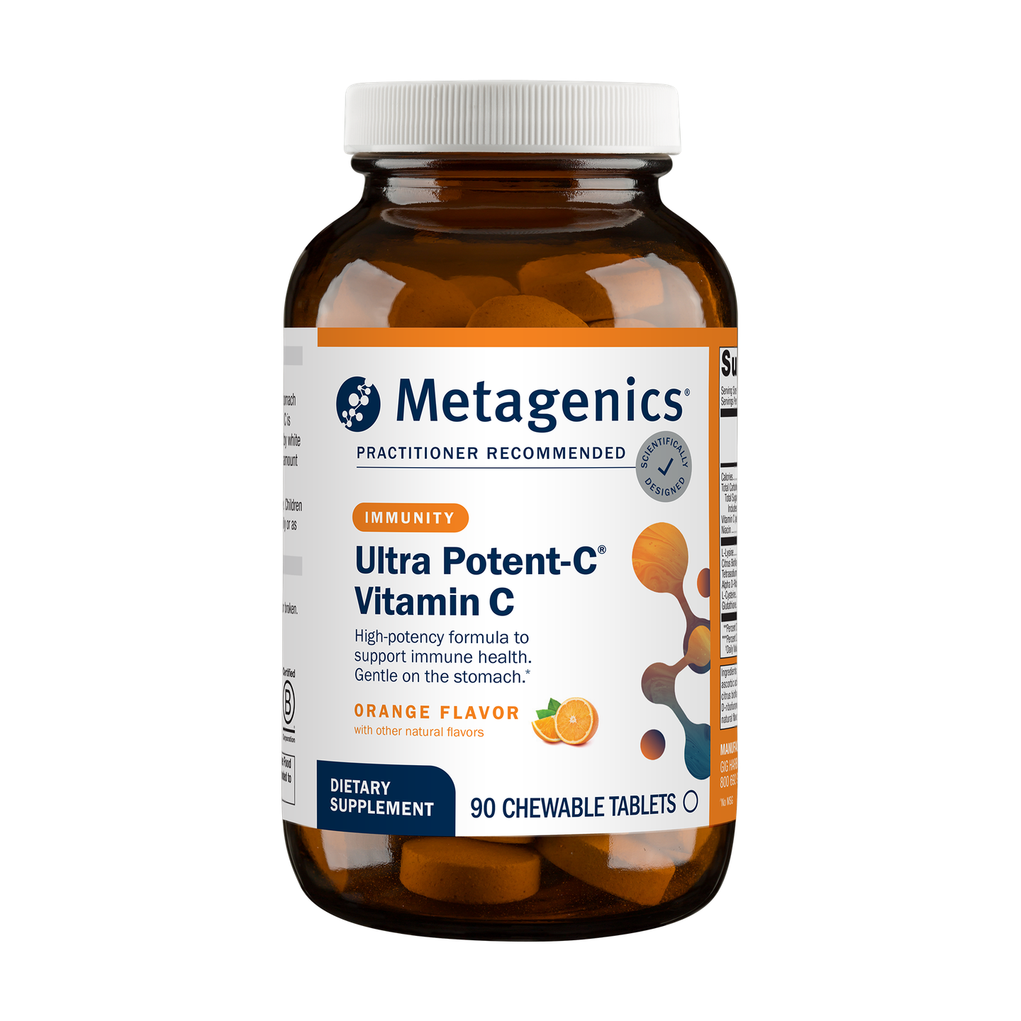 Metagenics Ultra-C Vitamin C Chewable Orange    90Tablets