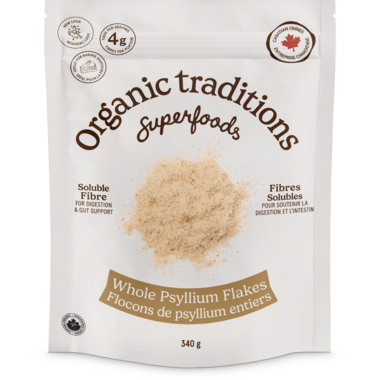 Organic Traditions   Whole Psyllium Flakes 340g