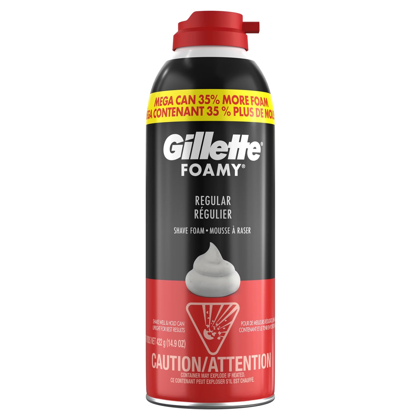 GILLETTE FOAMY SHAVE FOAM REG 422G AEROSOL