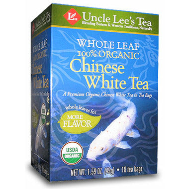 LEE-White Tea Whole Leaf Org 1/18bg/12