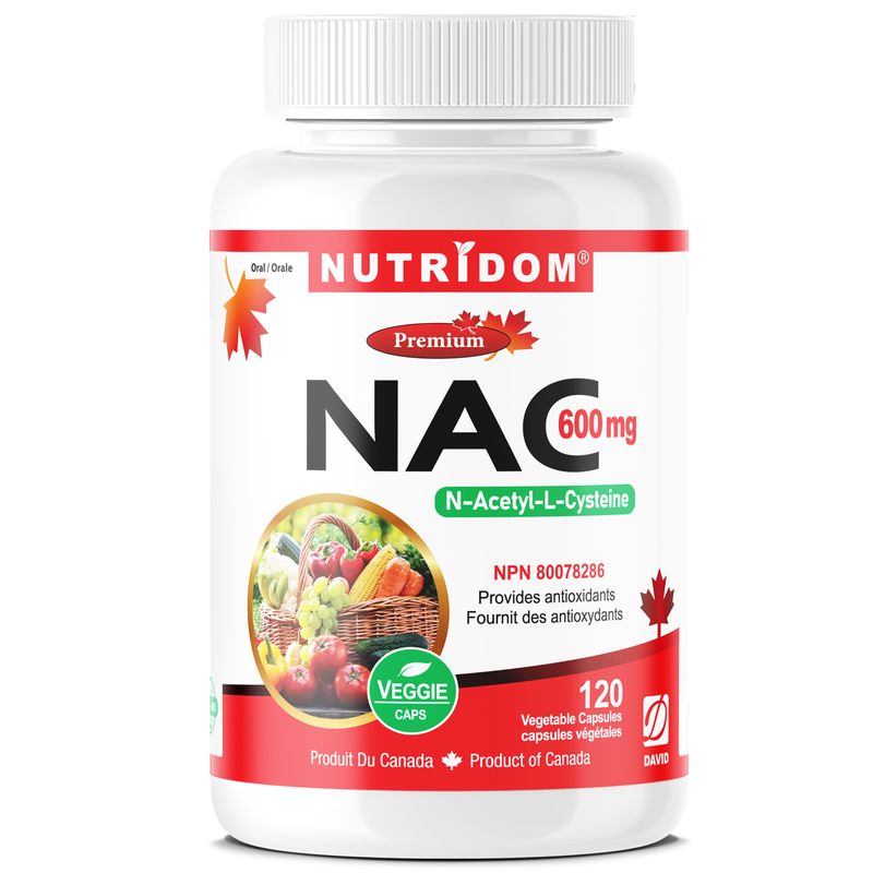 Nutridom - NAC 600mg 120 Veggie Capsules