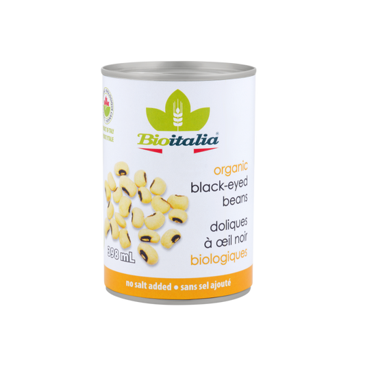 BIOITALIA CANNED -   Black-Eyed Beans, Organic (no salt added)    398ml