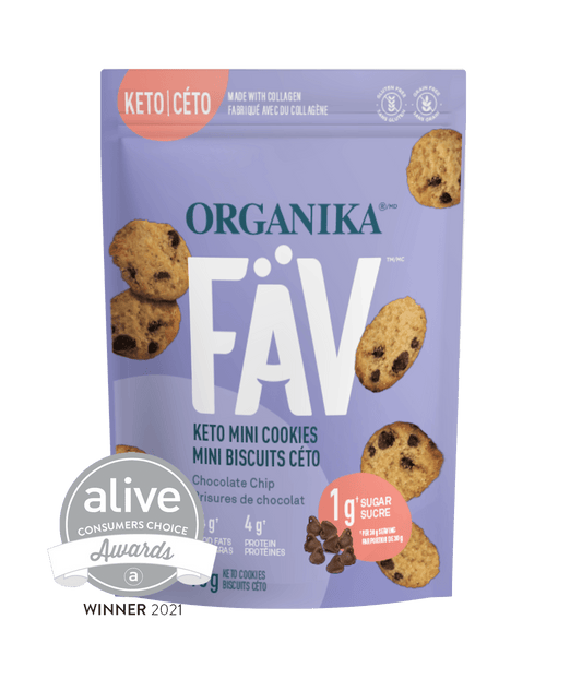 Organika   COOKIE FAV KETO CHOCOLATE CHIP 90G 6BOX †