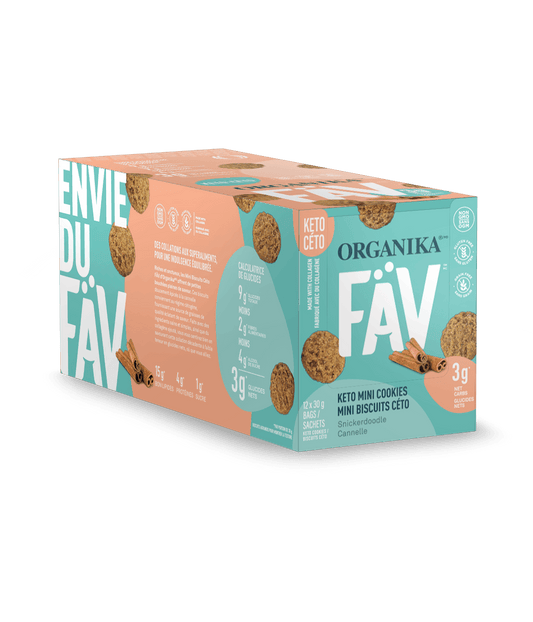 Organika   COOKIE FAV KETO SNICKERDOODLE 30G 12BOX †