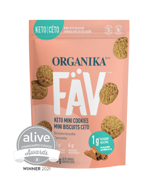 Organika   COOKIE FAV KETO SNICKERDOODLE 90G 6BOX †